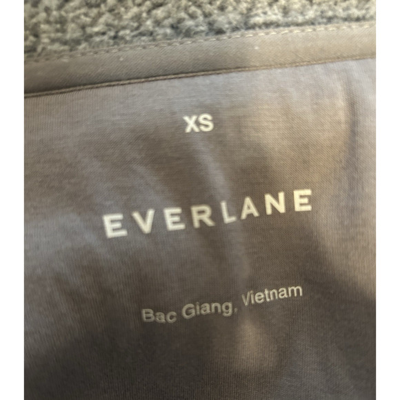 EVERLANE Women's The Renew Fleece Half-Zip Oversized Sweater Pullover - Size XS - Picture 9 of 11